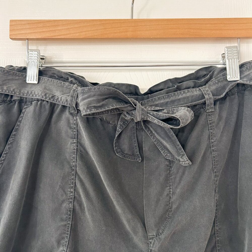 Aerie Gray Casual Paper Bag Shorts - Dark Gray - Picture 4 of 7